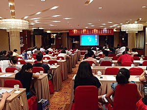 浙江省上海航路説明会の様子